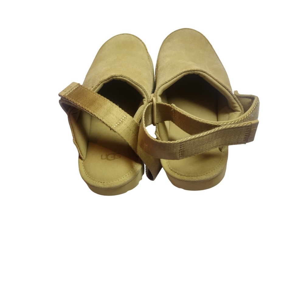 UGG GoldenCoast Clog Mustard Seed Tan Suede Adjustable Strap Sandals Size 4 - Picture 7 of 10